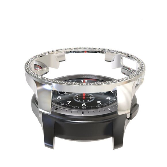 Декоративный бампер для Samsung Galaxy Watch 46мм (серебряный) Декоративный бампер для Samsung Galaxy Watch 46мм (серебряный)