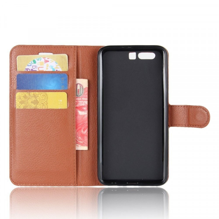 Чехол с визитницей для Huawei Honor 9 (коричневый)