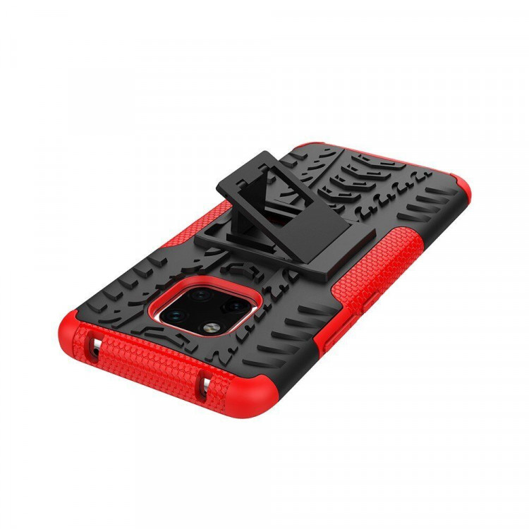 Чехол Hybrid Armor для Huawei Mate 20 Pro (черный + красный)