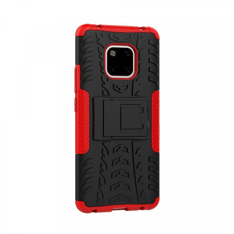 Чехол Hybrid Armor для Huawei Mate 20 Pro (черный + красный)