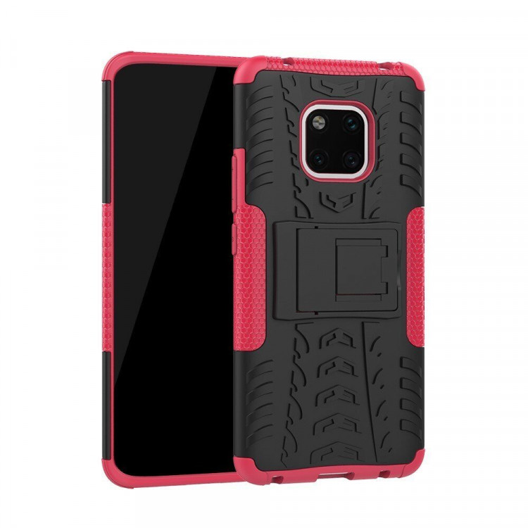 Чехол Hybrid Armor для Huawei Mate 20 Pro (черный + красный)