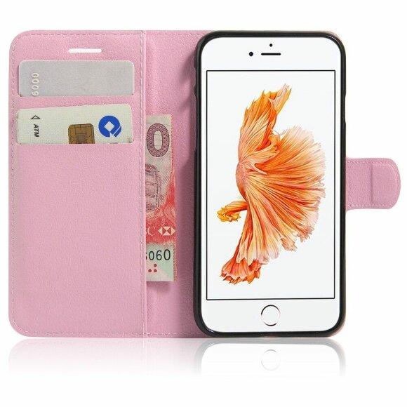 Чехол с визитницей для iPhone 7 / iPhone 8 / iPhone SE (2020) / iPhone SE (2022) (розовый) Чехол с визитницей для iPhone 7 / iPhone 8 / iPhone SE (2020) / iPhone SE (2022) (розовый)