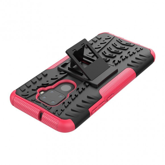 Чехол Hybrid Armor для Huawei Nova 5i Pro / Mate 30 Lite (черный + розовый) Чехол Hybrid Armor для Huawei Nova 5i Pro / Mate 30 Lite (черный + розовый)