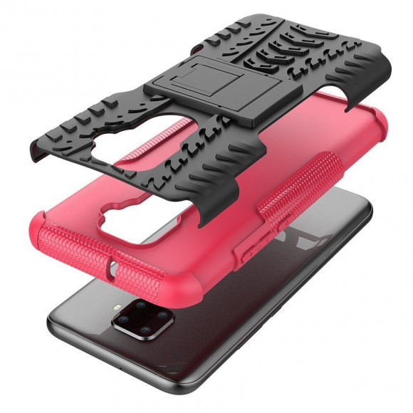 Чехол Hybrid Armor для Huawei Nova 5i Pro / Mate 30 Lite (черный + розовый) Чехол Hybrid Armor для Huawei Nova 5i Pro / Mate 30 Lite (черный + розовый)