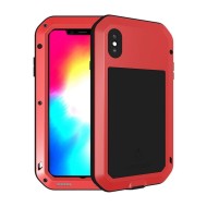 Гибридный чехол LOVE MEI для iPhone XS / X (красный) Гибридный чехол LOVE MEI для iPhone XS / X (красный)
