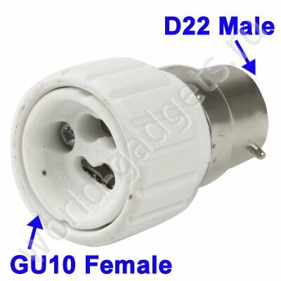 Переходник для ламп с GU10 на D22
