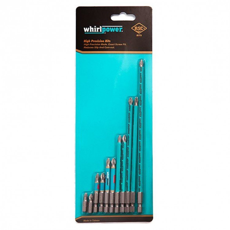 Набор насадок WhirlPower 11 шт. PH2 (L 25,50,70,100,150 и 200мм) RSC-технология