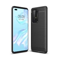 Чехол-накладка Carbon Fibre для Huawei P40 Pro (черный) Чехол-накладка Carbon Fibre для Huawei P40 Pro (черный)