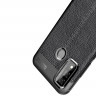 Чехол-накладка Litchi Grain для Huawei P smart 2020 (черный)