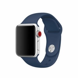 Спортивный ремешок для Apple Watch 42 и 44мм (темно-синий)
