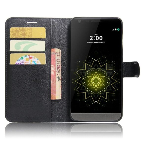 Чехол с визитницей для LG G5 / LG G5 SE (черный)