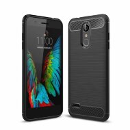 Чехол-накладка Carbon Fibre для LG K8 (2018) / K9 (черный) Чехол-накладка Carbon Fibre для LG K8 (2018) / K9 (черный)