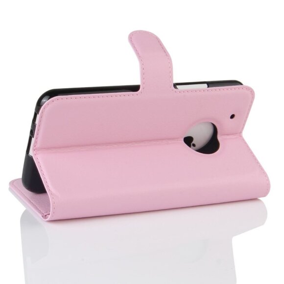 Чехол с визитницей для Motorola Moto G5 Plus (розовый)