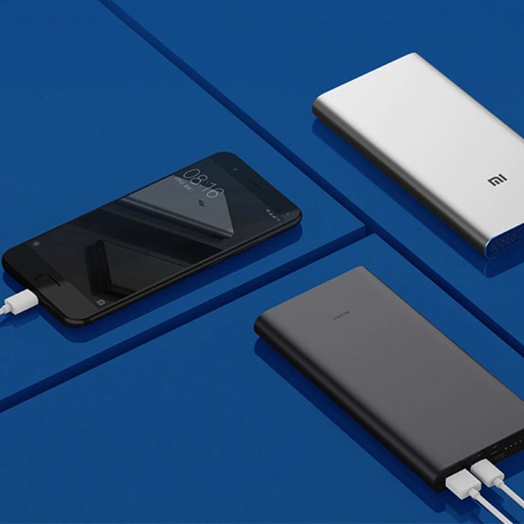 Внешний аккумулятор Xiaomi Mi Power Bank 3 10000 mAh Type-C (серебряный)