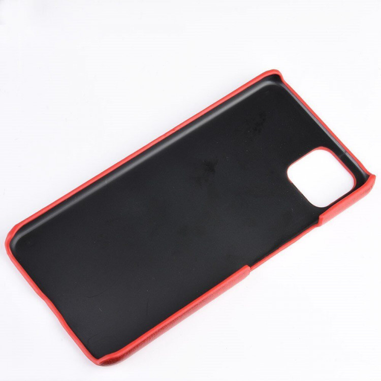 Кожаная накладка-чехол для Google Pixel 4 (красный)