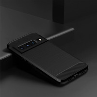 Чехол-накладка Carbon Fibre для Google Pixel 7 Pro (черный)