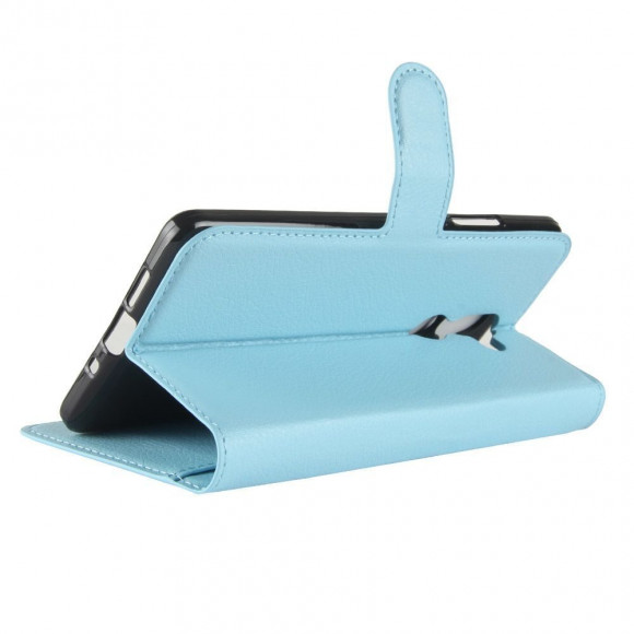 Чехол с визитницей для Nokia 7 Plus (голубой)