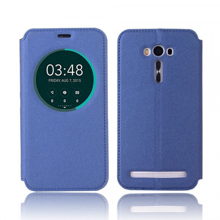Чехол с окном для ASUS Zenfone 3 Deluxe ZS570KL (синий)