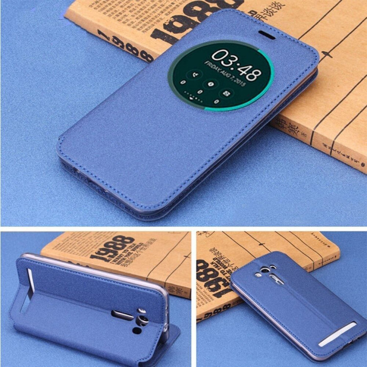 Чехол с окном для ASUS Zenfone 3 Deluxe ZS570KL (синий)