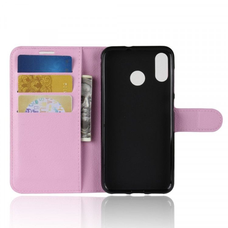 Чехол с визитницей для Asus ZenFone Max (M1) ZB555KL (розовый)