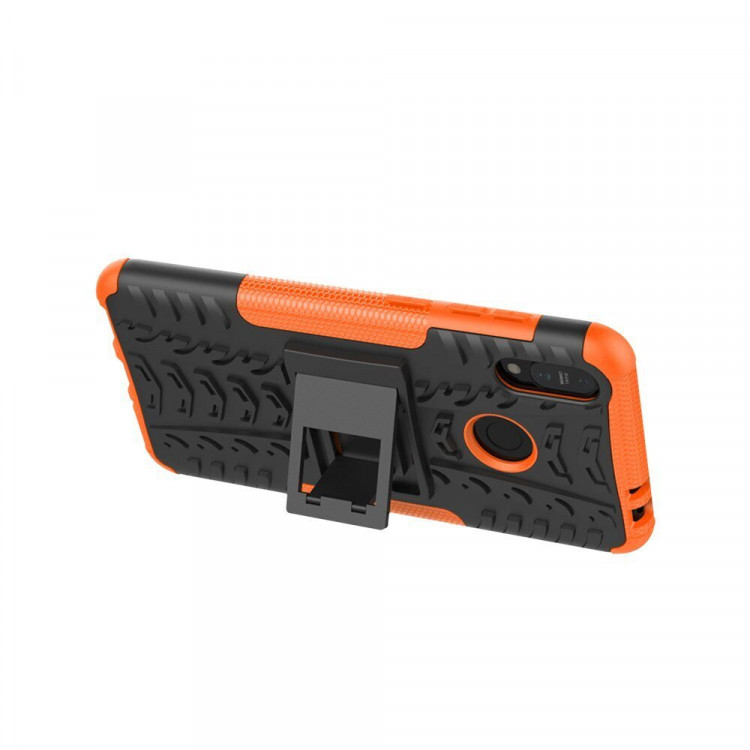 Чехол Hybrid Armor для ASUS Zenfone Max (M2) ZB633KL (черный + оранжевый)