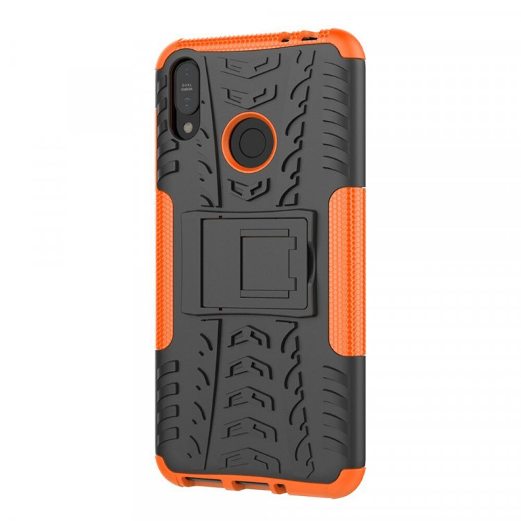 Чехол Hybrid Armor для ASUS Zenfone Max (M2) ZB633KL (черный + оранжевый)