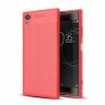 Чехол-накладка Litchi Grain для Sony Xperia XA1 Plus (красный)