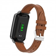 Кожаный ремешок для Xiaomi Smart Band 7 Pro (коричневый) Кожаный ремешок для Xiaomi Smart Band 7 Pro (коричневый)