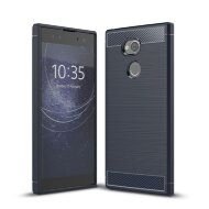 Чехол-накладка Carbon Fibre для Sony Xperia XA2 Ultra (темно-синий) Чехол-накладка Carbon Fibre для Sony Xperia XA2 Ultra (темно-синий)