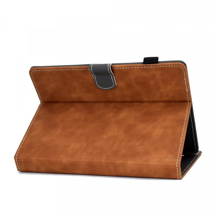 Универсальный чехол Solid Color для планшета 8 дюймов (коричневый)