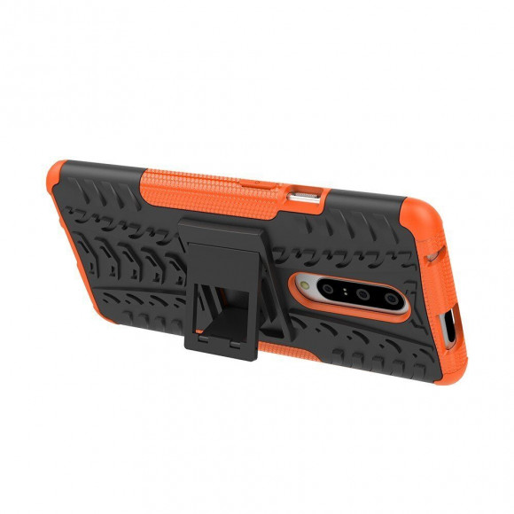 Чехол Hybrid Armor для OnePlus 7 Pro (черный + оранжевый) Чехол Hybrid Armor для OnePlus 7 Pro (черный + оранжевый)