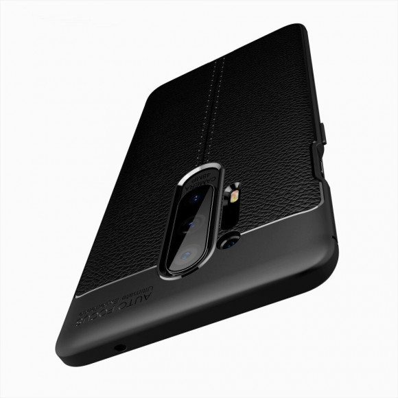 Чехол-накладка Litchi Grain для OnePlus 8 Pro (черный)
