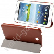 Чехол Smart-Cover для Samsung Galaxy Tab 3 / P3200 (коричневый) Чехол Smart-Cover для Samsung Galaxy Tab 3 / P3200 (коричневый)