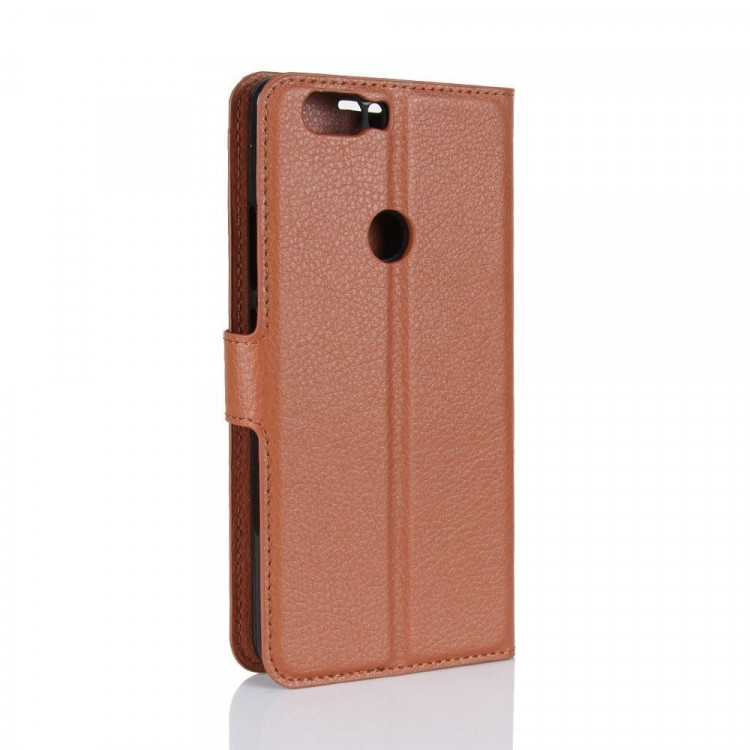 Чехол с визитницей для ZTE Nubia Z17 (коричневый)