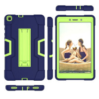 Гибридный TPU чехол для Samsung Galaxy Tab A 8.0 (2019) T290 / T295 (темно-синий + зеленый)