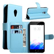Чехол с визитницей для Meizu M3 / M3s (голубой) Чехол с визитницей для Meizu M3 / M3s (голубой)