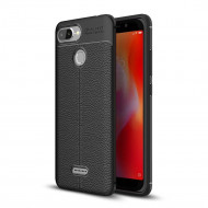 Чехол-накладка Litchi Grain для Xiaomi Redmi 6 (черный) Чехол-накладка Litchi Grain для Xiaomi Redmi 6 (черный)