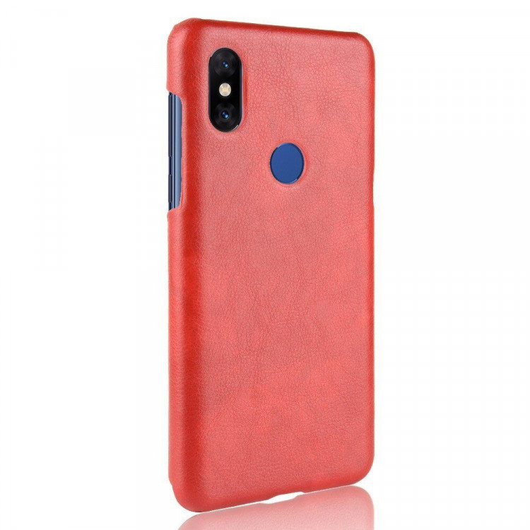 Чехол Litchi Texture для Xiaomi Mi Mix 3 (красный)