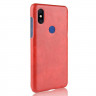 Чехол Litchi Texture для Xiaomi Mi Mix 3 (красный)