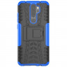 Чехол Hybrid Armor для Xiaomi Redmi Note 8 Pro (черный + голубой)