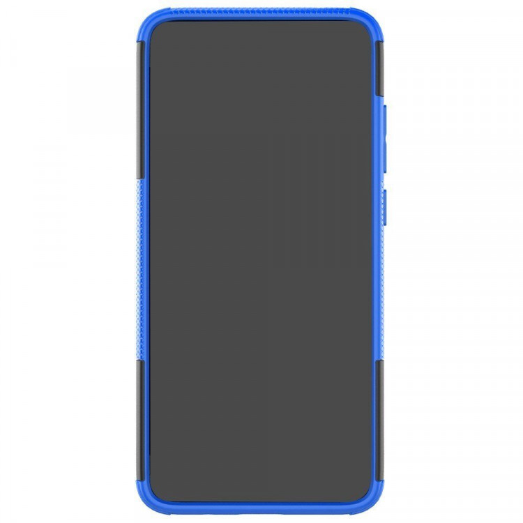 Чехол Hybrid Armor для Xiaomi Redmi Note 8 Pro (черный + голубой)