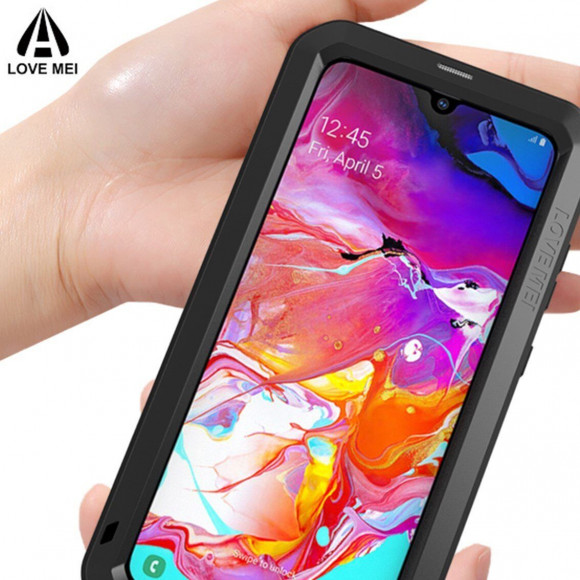 Гибридный чехол LOVE MEI для Samsung Galaxy A70 (серебряный) Гибридный чехол LOVE MEI для Samsung Galaxy A70 (серебряный)