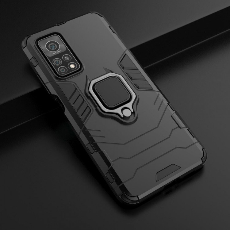 Чехол Armor Ring Holder для Xiaomi Mi 10T 5G / Mi 10T Pro 5G / Redmi K30S (черный)