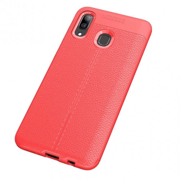 Чехол-накладка Litchi Grain для Samsung Galaxy A30 / Galaxy A20 (красный) Чехол-накладка Litchi Grain для Samsung Galaxy A30 / Galaxy A20 (красный)