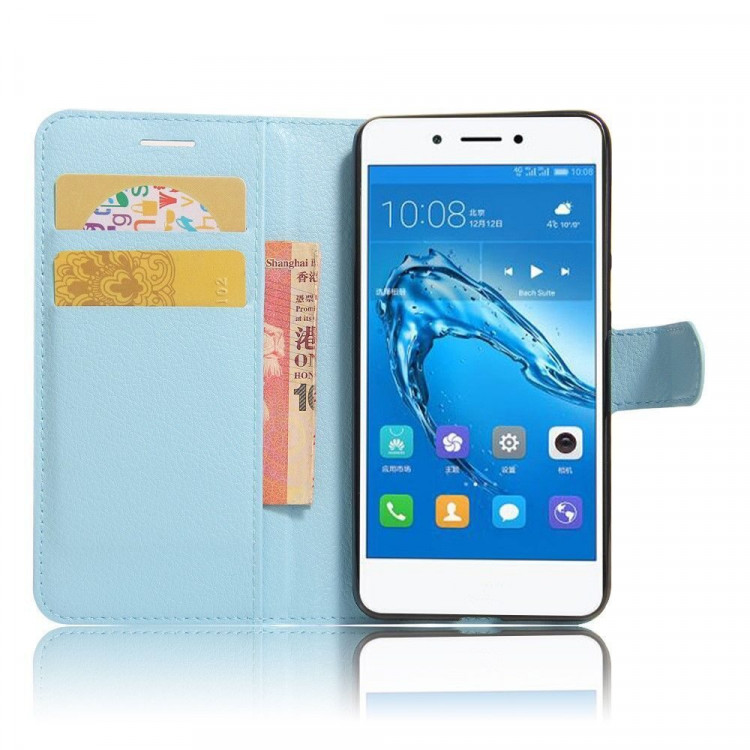 Чехол с визитницей для Huawei Enjoy 6s / Huawei Honor 6c (голубой)