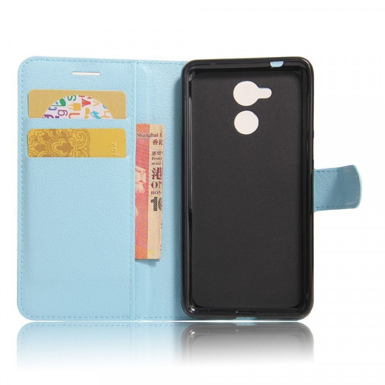 Чехол с визитницей для Huawei Enjoy 6s / Huawei Honor 6c (голубой)