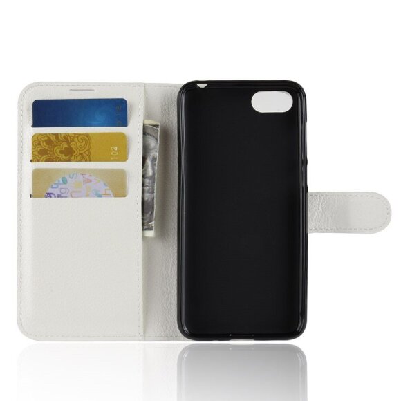 Чехол с визитницей для Huawei Y5 Prime (2018) / Y5 lite (2018) / Huawei Honor 7A (DUA-L22) Российская версия (белый)