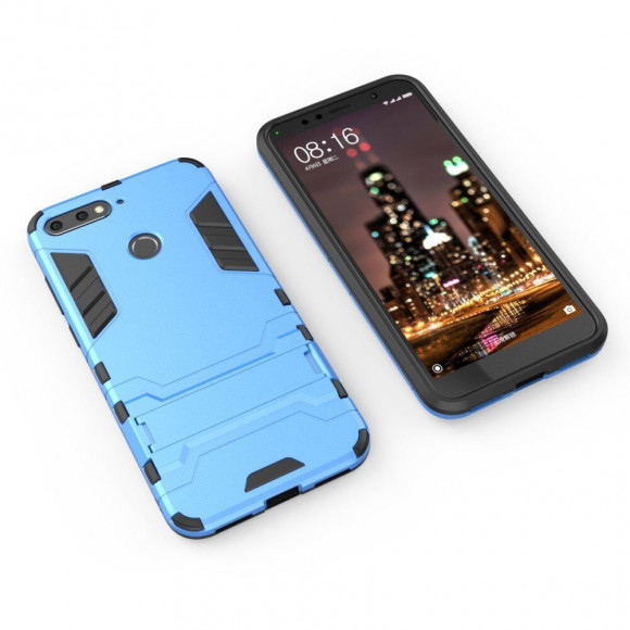 Чехол Duty Armor для Huawei Y6 Prime (2018) / Honor 7A / Honor 7C (AUM-L41) / Honor 7A Pro (AUM-L29) (голубой)