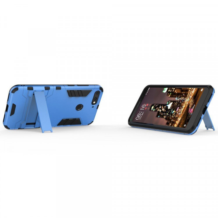 Чехол Duty Armor для Huawei Y6 Prime (2018) / Honor 7A / Honor 7C (AUM-L41) / Honor 7A Pro (AUM-L29) (голубой)
