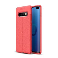 Чехол-накладка Litchi Grain для Samsung Galaxy S10+ (Plus) (красный) Чехол-накладка Litchi Grain для Samsung Galaxy S10+ (Plus) (красный)